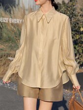 2022秋季新款韩版时尚高级感百搭设计衬衫，女装衬衫，L·H·X