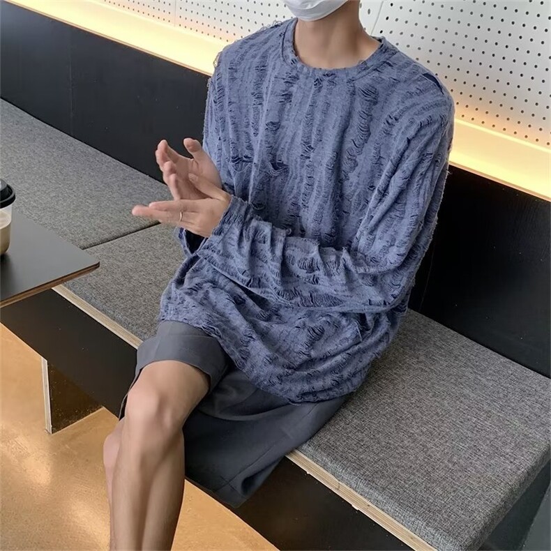 2023时尚潮牌纯色潮流男T恤夏季青春流行港风短袖T恤CT63P33,男装T恤,星座1116-2