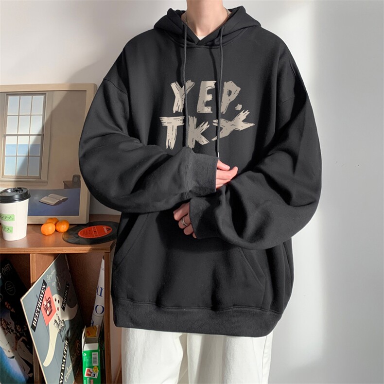 ！连帽圆领卫衣男装港风帽衫男LM146-P35,男装卫衣,电商B367