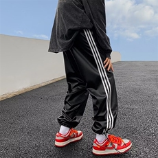 2023男休闲裤春新款立体裤头复合PU皮裤KT54-P36，男装皮裤，星座1109-3