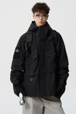 8XL-M特大码冲锋衣防水宽松工装风男夹克外套JK1306P90控118，男装夹克，电商D206-1