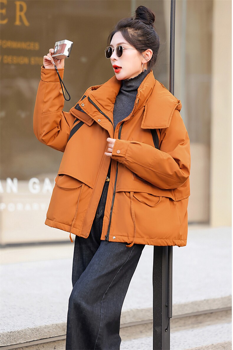 现货新款冬装2024年宽松休闲连帽羽绒棉棉衣,女装棉衣/棉服,江南富贵女