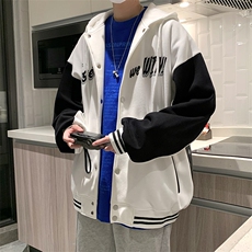 22冬新款宽松休闲oversize港风百搭加厚外套拉链衫B266-Y620-P80，女装短外套，星座B257-1