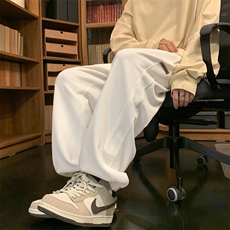 时尚华夫格潮流高级感束脚裤宽松休闲百搭舒适运动裤K955-特批32，男装休闲裤，星座718-1