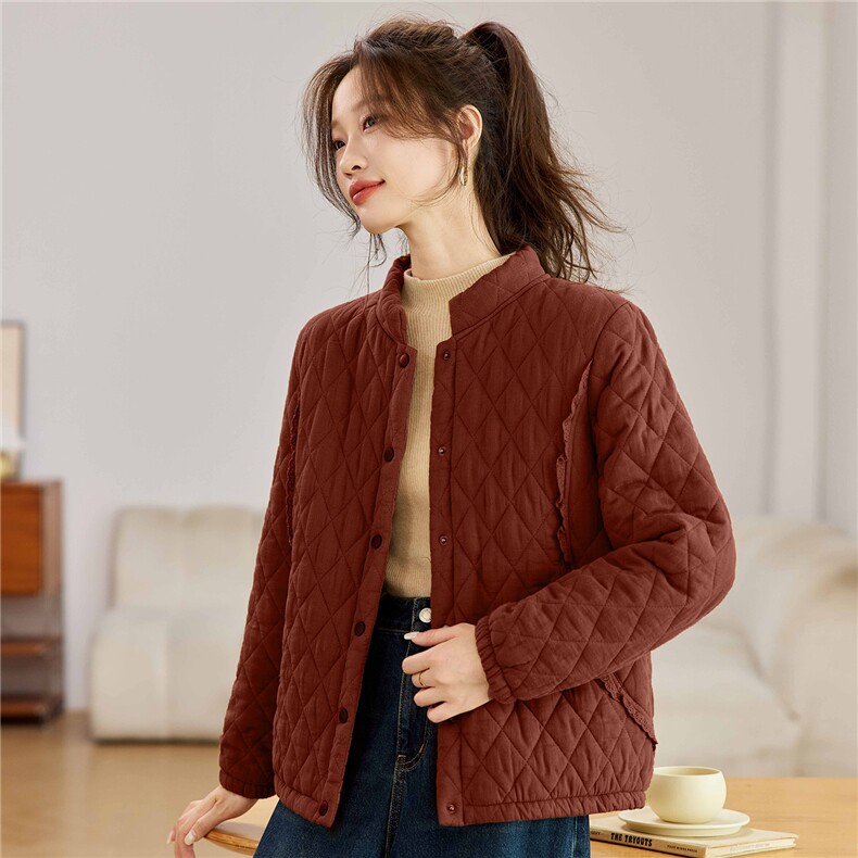 叶笙衣82586立领棉衣,女装棉衣/棉服,叶笙衣