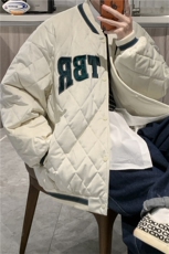 菱形格绒面学生棒球服潮牌衣冬季外套韩版宽松服W2076-P70，男装夹克，星座512-4