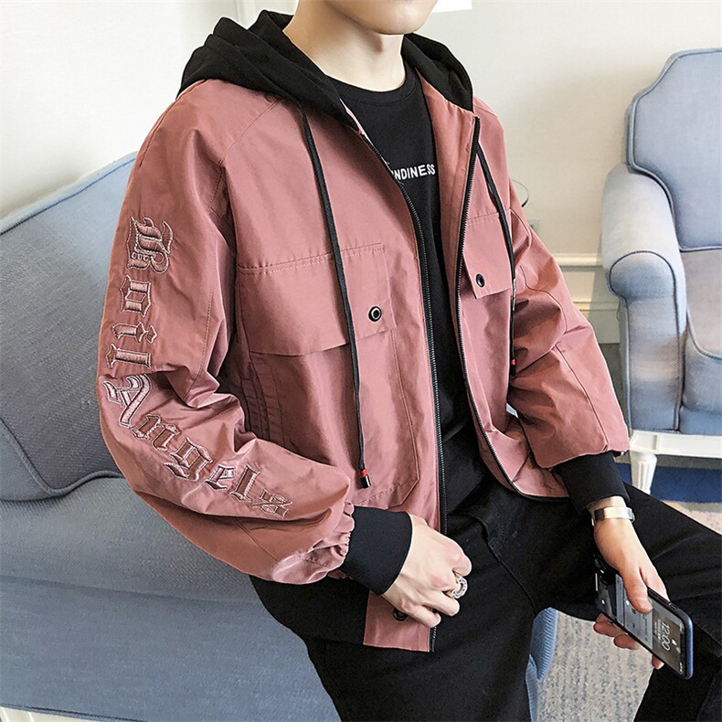 有报告新款宽松夹克青少年连帽外套上衣棒球服DS26T,男装夹克,电商A102