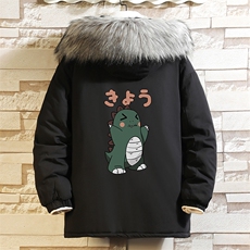 MM48037-P130冬季大毛领衣男士大码加厚袄男服砖墙，男装棉衣，电商A040A