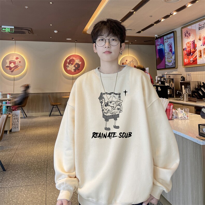！圆领卫衣男装港风长袖t恤男外套男 WY514-特P23图片