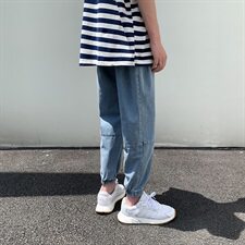 2020港风九分裤男牛仔裤男束脚裤，男装牛仔裤，星座410-6（原星座1304-1）