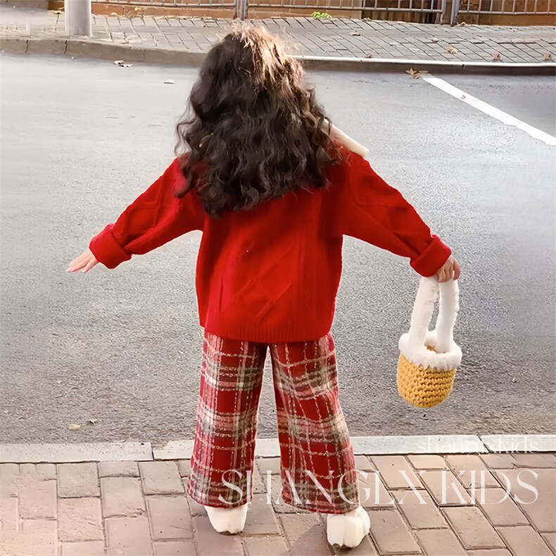 1506-1/MY47151/P49冬装宝宝圣诞主题红色毛衣女孩儿童新年衣服,男装针织衫/毛衣,星座1506-1
