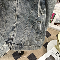 港风复古牛仔外套男女工装夹克美式春秋百搭立领牛仔衣JK608-P75，男装工装外套，星座308B-2