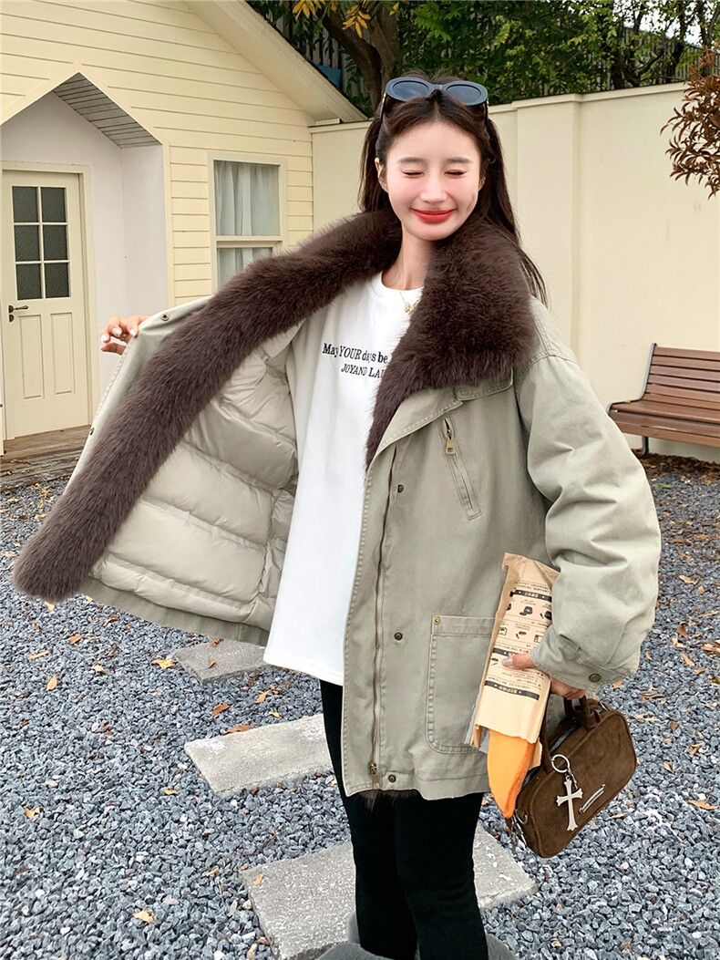 主推款（出货）90绒派克服2B156-811-P295-K438,女装短外套,2B156