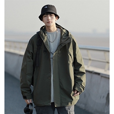 新款连帽冲锋衣夹克男cityboy潮流户外休闲外套A238-JK2365-P65，男装夹克，星座717