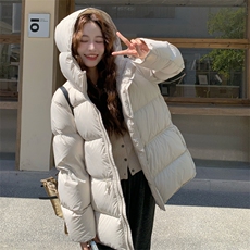 【新品】云感连帽抽绳收腰羽绒服(90绒)2C016-9043-P355-K498，女装羽绒服，2C016