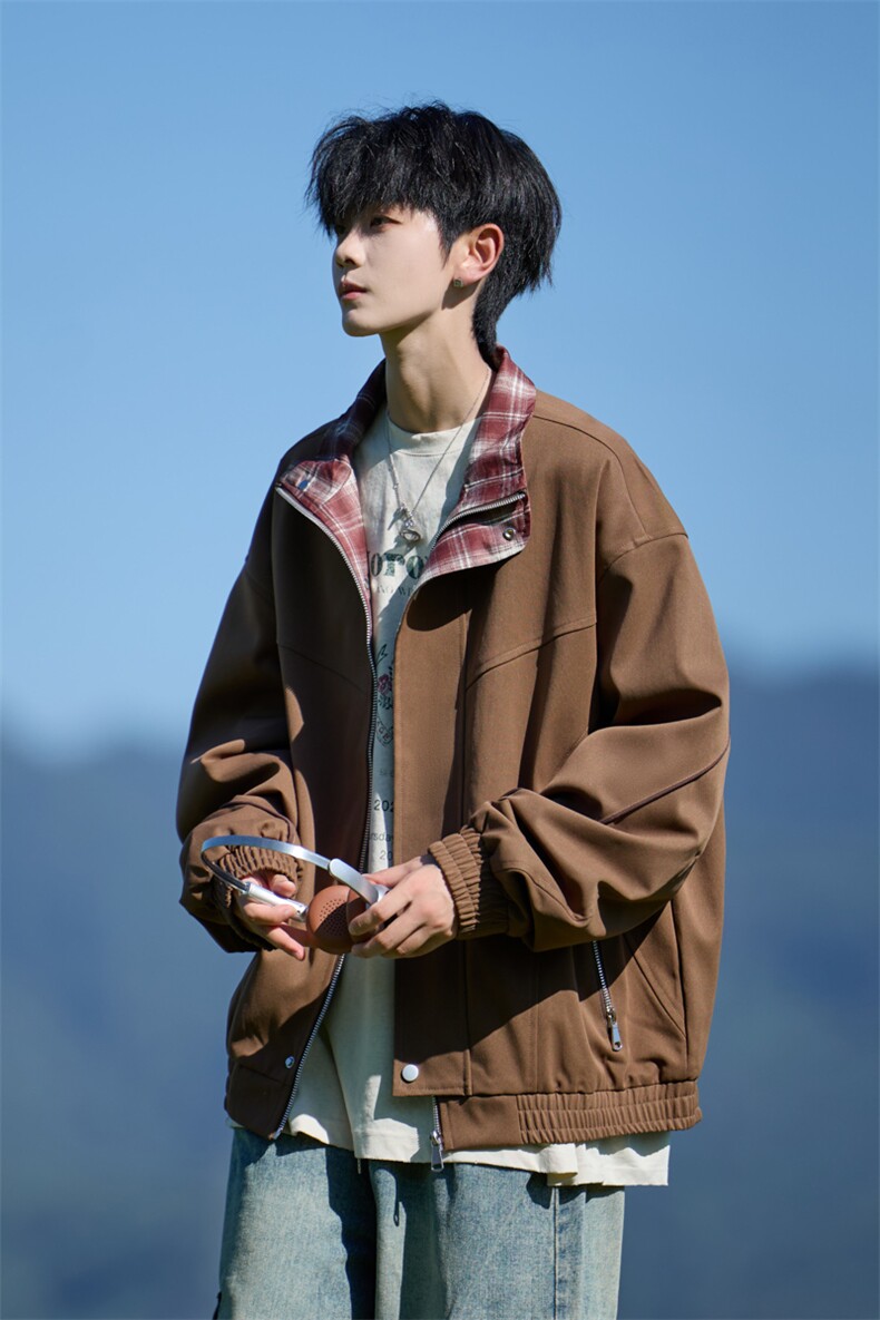 JK8871-P75L-9XL2025秋冬新款翻领夹克外套控128,男装夹克,星座109