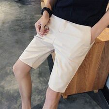 2021年无弹青春流行夏季休闲修身多口袋水洗青年五分裤休闲裤，男装休闲裤，电商A313
