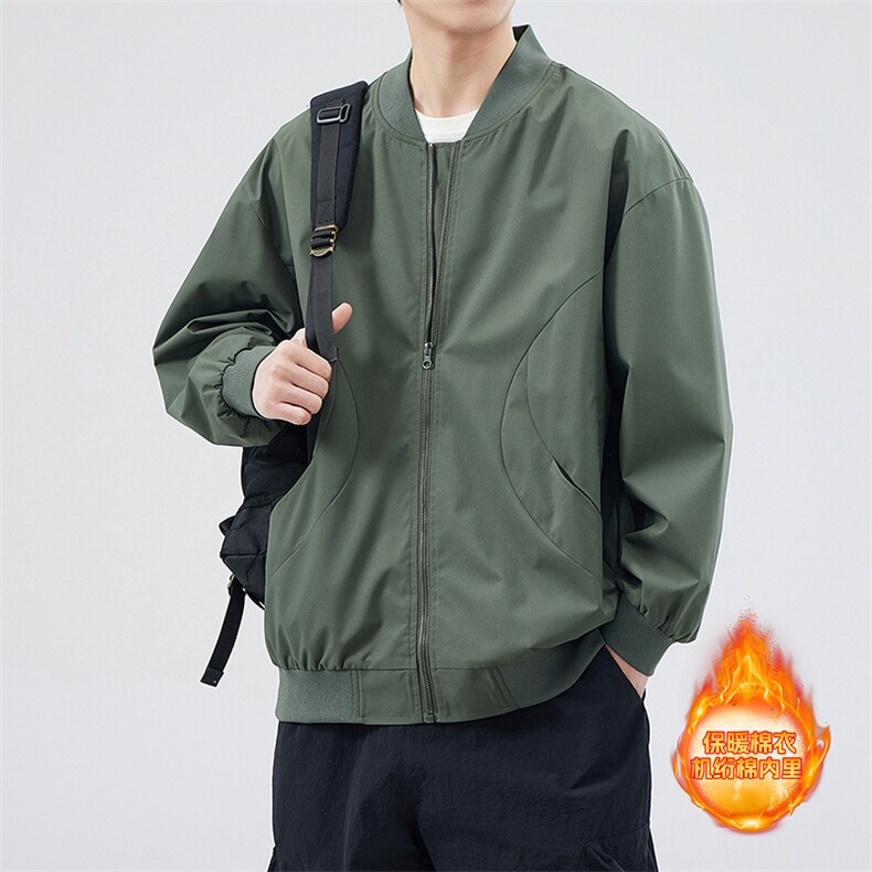 弯刀棉衣男棒球领二开加厚棉袄DSA157B-M8868-特P55,男装棉衣,电商A157B
