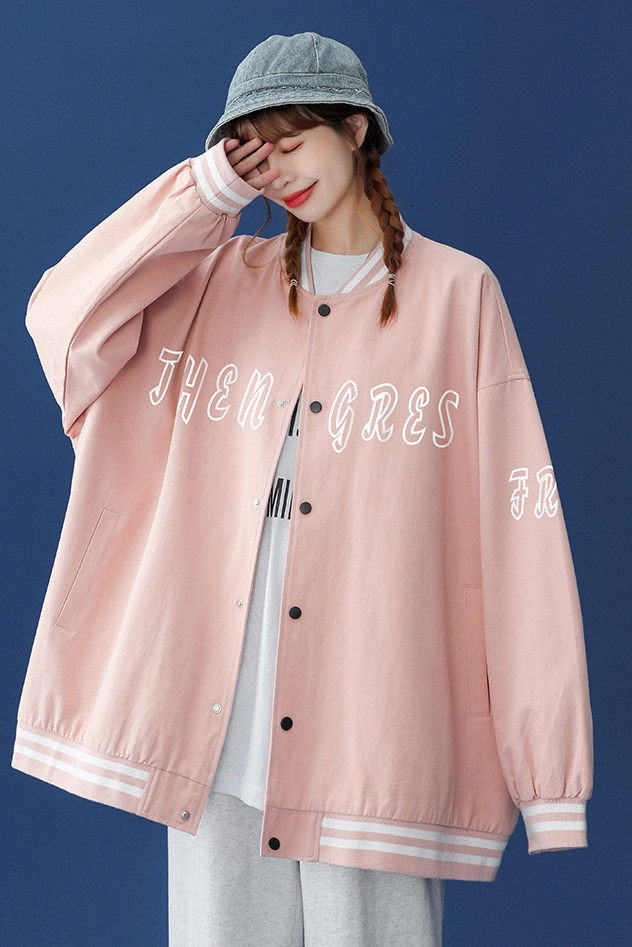 ！春季潮流宽松休闲百搭夹克情侣棒球服外套G212P65控88,男装夹克,A247A
