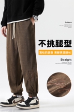 秋季新款男百搭雪尼尔面料无影墙卫裤XD8817-P60控98，男装休闲裤，星座717