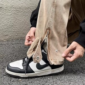 牛仔裤男秋季潮大码休闲裤子高街NK539P48图片
