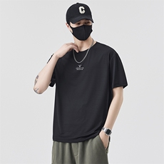 男士冰丝短袖T恤夏季百搭休闲运动圆领半袖上衣T65801-P35控69，男装T恤，电商A237