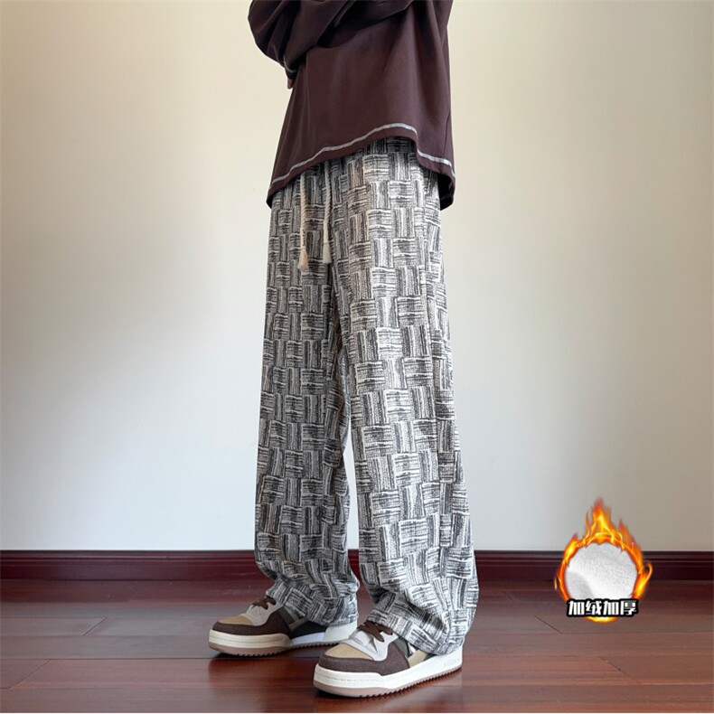 冬季加绒新款灯芯绒花色宽松休闲脏脏裤B315-K125JR-特p40控78,男装休闲裤,电商B315