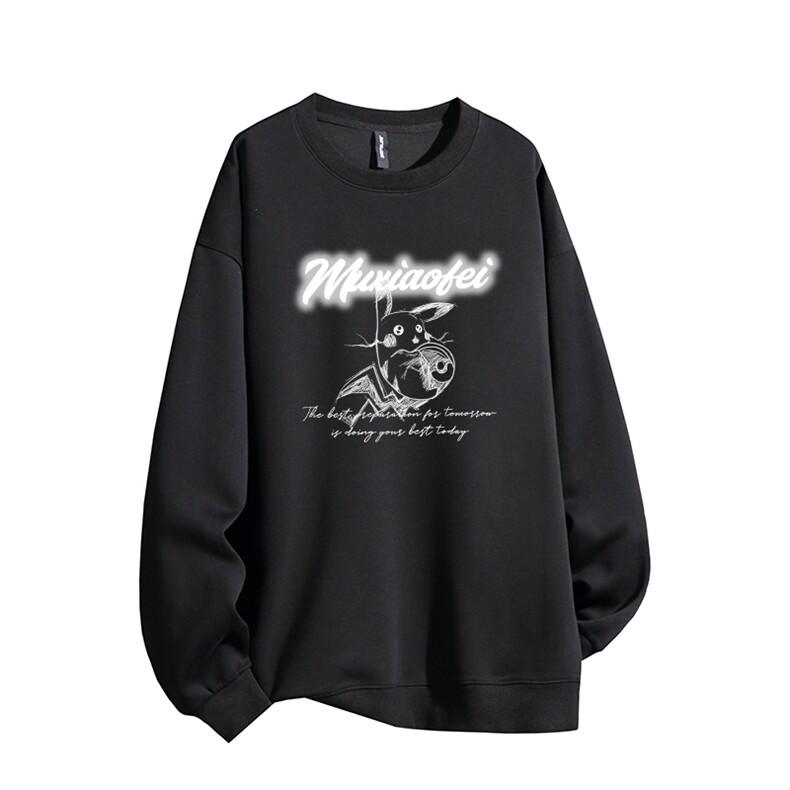 得物供货、复合重磅420克现货圆领卫衣宽松HD019-1-HMY273-P35,男装卫衣,电商019-1