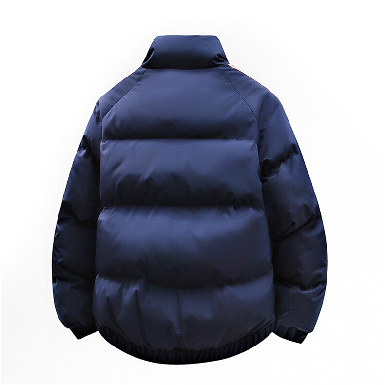 冬季港风三条杠立领棉服防风保暖加厚棉衣外套MY1128P80,男装棉衣,电商A128
