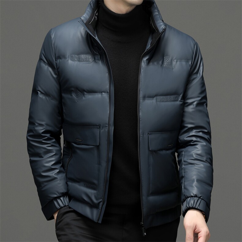 JMXM2226秋冬新款2023年男士休闲皮羽绒服加厚保暖夹克外套P230,男装羽绒服,电商B360