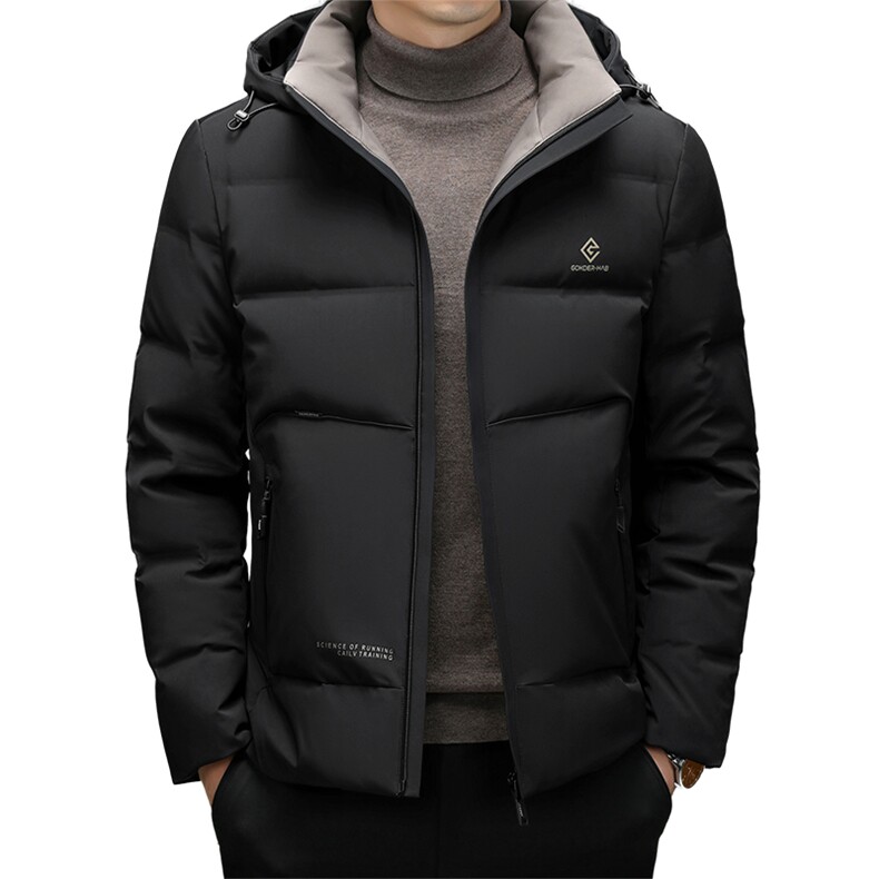 DF31803钱塘2020-2时尚简约冬季厚款连帽中年男士羽绒服P263,男装羽绒服,钱塘207-2