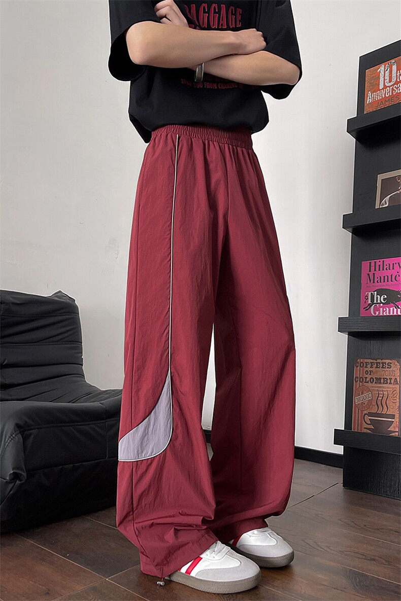 D206-18XL-M美式速干运动裤男宽松抽绳复古休闲裤子冲锋裤K9146,男装休闲裤,电商D206-1