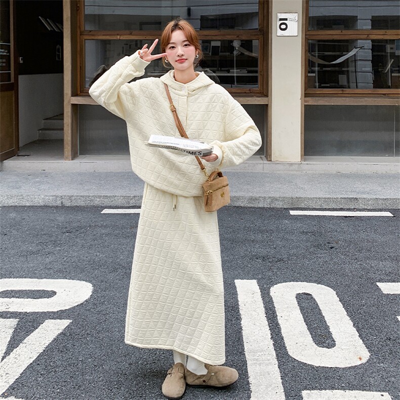 新款韩版菱格加棉两件套裙2C123-Z1005-P215-K318,女装棉衣/棉服,2C123
