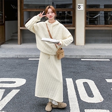 新款韩版菱格加棉两件套裙2C123-Z1005-P215-K318，女装棉衣/棉服，2C123