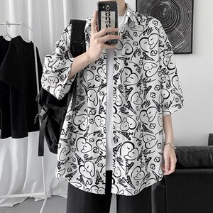 青少年短袖t恤潮2024新夏季ins港风宽松潮流衣服A161-2-CT508-P45图片