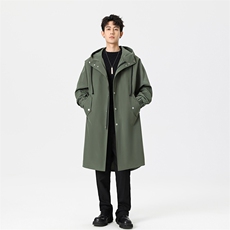 5W长年冲锋风衣男中长款大衣男F174薄P90加棉P100特价无影墙H，男装风衣，星座401