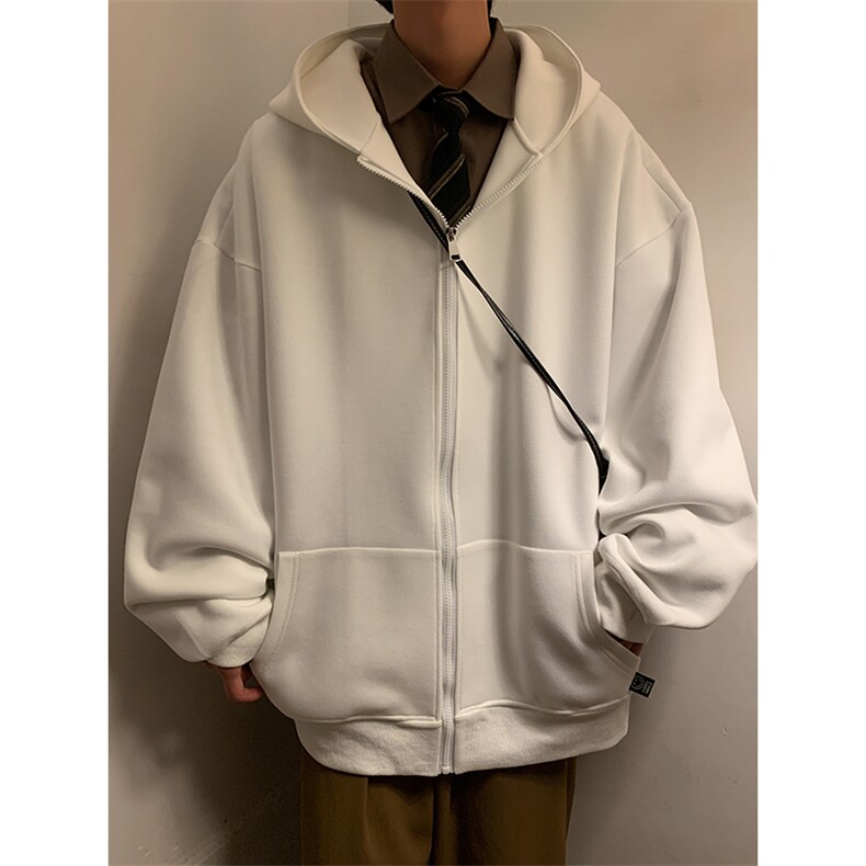 2025抖音得物品质重磅420克男士纯色开衫卫衣WY801P78/控105,男装卫衣,电商A148