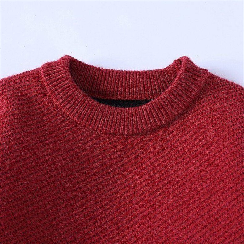 M6357-TP58新年战袍情侣装秋冬季搭毛衣红色本命马年衣服拜年服,男装针织衫/毛衣,电商D310B