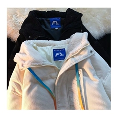小众设计感工装面包服外套潮男冬条纹拼接连帽棉衣棉服TT571P85，男装棉衣，星座1013-5
