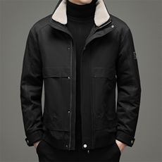 冬季男士商务休闲羽绒服中年男装连帽外套鸭绒上衣ZELD9827-P315，男装羽绒服，电商B212（原钱塘6029）