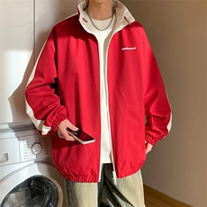 新款现货户外双面穿连帽夹克男冲锋衣外套JK904-P80，男装夹克，星座1204-3