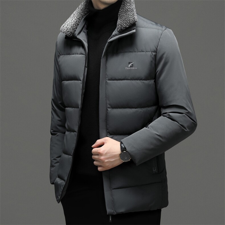 QN2205钱塘2020-2冬季厚款新款中年男士商务休闲简约棉衣P65,男装棉衣,钱塘207-2