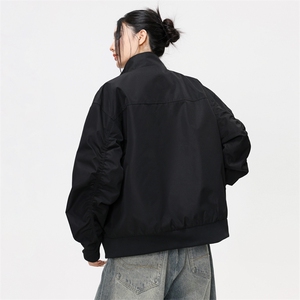 26春装新款美拉德立领飞行夹克boxy廓形休闲百搭外套上衣 JK6500图片