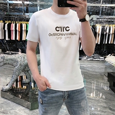 新款高品质高端精品欧货夏季男T恤短袖潮A227B-A-7702-P48，男装T恤，电商A227B（原钱塘4066-1）