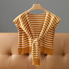 2025条纹披肩百搭时尚，围巾，九月九羊绒