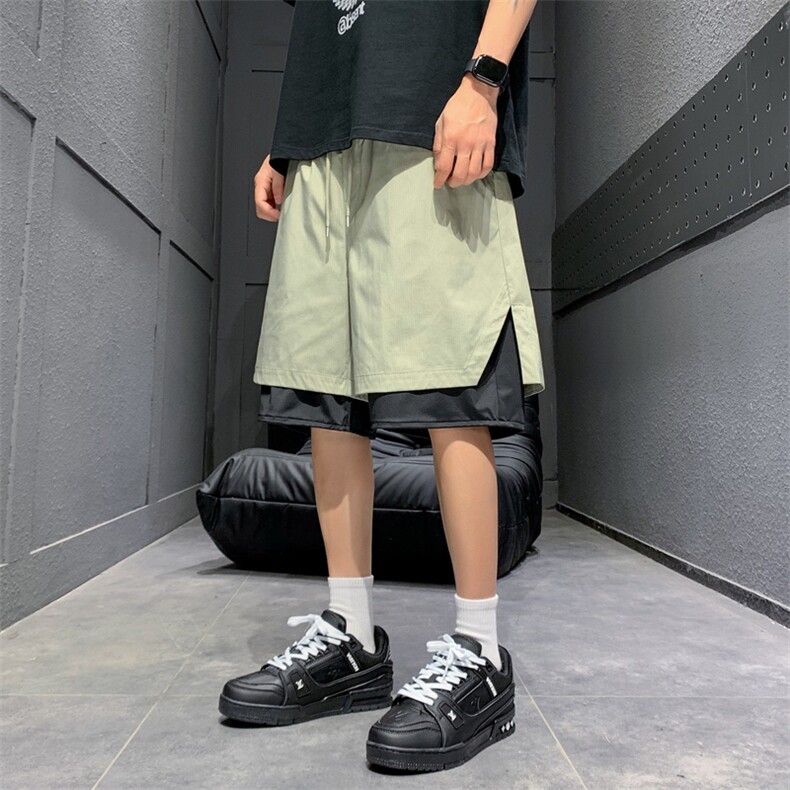 现货夏季工装短裤男ins潮牌休闲百搭潮流痞帅五分裤D02517-P43,男装休闲裤,星座308B-2