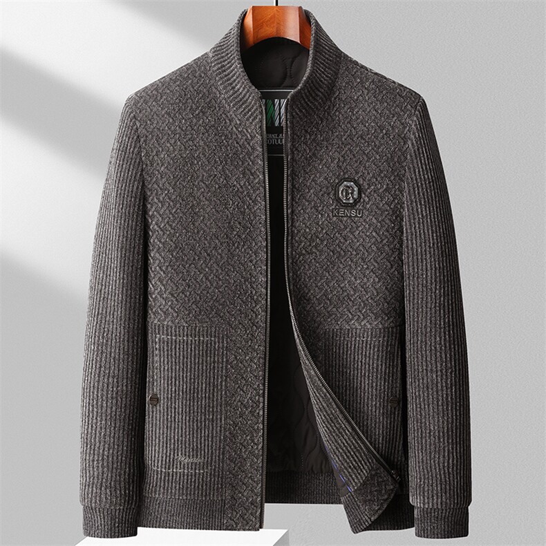 中年男新款加厚保暖夹棉冬季男装棉服爸爸装休闲外套QS3797-P180,男装棉衣,星座1105-3