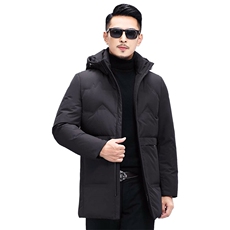 羽绒服男士潮流新款男士连帽休闲保暖厚款冬装外套KCN3022-5-P260，男装羽绒服，电商B212（原钱塘6029）