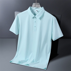 冰丝凉感短袖Polo衫男夏季新薄速干透气防晒上衣翻领PL12357-P35，男装Polo衫，星座610（原A335）