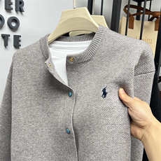 网图现货85806-P70开衫男针织衫毛衣刺绣外套春秋季男潮流宽松，男装针织衫/毛衣，电商D310B